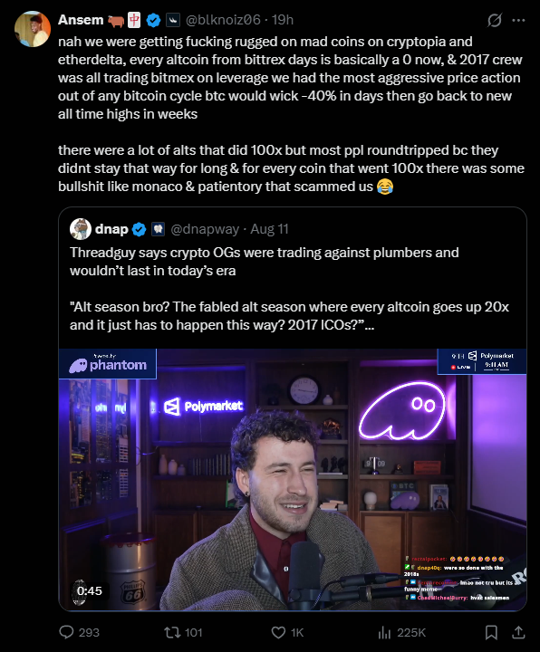 stitchdegen's tweet photo. Quite a few people have been asking me about $PLUMBER because the volume on this thing is absolutely insane right now

I spent some time looking into it, and there are definitely a few things I like here, but also some pretty obvious risks

So let’s break it down

1. First, where did the whole “plumber” narrative come from?

It basically started with a post from @FrankDeGods :

“crypto oldheads were trading against plumbers”

Threadguy then pushed the discussion even further, basically arguing that some of the legendary traders from the 2017–2019 era were playing against much weaker competition , regular retail, newbies, or, as the meme puts it, “plumbers”

Obviously, the oldheads weren’t going to let that slide

Ansem jumped into the debate too, arguing that those days weren’t easy at all. There were rugs everywhere, scams, leverage wipes, and countless alts that eventually went close to zero

And somehow, what started as a random joke turned into an actual CT debate :

Oldheads vs Plumbers

That’s where things started getting interesting

2. Then someone did what CT always does: tokenize the attention

$PLUMBER didn’t create this meme.

The dev simply saw the “oldheads vs plumbers” debate heating up and deployed a token right in the middle of it

And honestly, the timing was pretty good

Instead of launching a random token and then desperately trying to build some lore around it, the dev jumped on a narrative that already had attention

So the sequence was basically :

Frank starts the joke => Threadguy pushes the debate => Ansem/oldheads respond => CT starts talking about plumbers => dev deploys $PLUMBER => community/KOLs pick it up => volume explodes

Then “let’s plumb” started getting spammed across GCs and CT, which naturally tied the token even closer to the meme

And now $PLUMBER has also been listed on Moonshot, giving it another distribution channel while the narrative is still hot

But this is also where I think people need to separate the meme from the token

The dev was good at catching the trend, but so far they haven’t proven that they can actually create another reason for people to hold $PLUMBER once the initial attention fades

And that leads into the next part

3. Right now, attention is doing almost all the heavy lifting

The volume is ridiculous and, more importantly, the community still doesn’t seem to be cooling down

What I find interesting is that the narrative is now spreading far beyond the original Frank / Threadguy / Ansem debate

@cobie has been posting funny plumber memes, and even @Raydium is starting to pay attention to the trend

And it’s not just people making memes anymore

Some pretty big KOLs like @traderpow and @ResellCalendar have actually bought into $PLUMBER as well

I think there’s an important distinction here

Cobie and Raydium interacting with the plumber meme doesn’t necessarily mean they’re endorsing $PLUMBER itself

But when the meme is getting attention from recognizable CT accounts while other large KOLs are actually putting money into the token, you start getting both sides of the attention loop :

social attention => KOL exposure => capital flows in => volume increases => token gets more visibility => more people discover the meme

And the chart reflects that pretty well

$PLUMBER is only around 19 hours old, yet it already ran from below $1M to above $5M MC before pulling back and still managing to hold in the multi-million range instead of completely roundtripping

Add the recent Moonshot listing on top of that, and distribution is clearly expanding while the narrative is still hot

So for now, the loop is still working :

meme keeps spreading => CT keeps engaging => KOLs start buying => volume stays high => distribution expands => even more attention comes in

This is probably the strongest part of the $PLUMBER thesis right now

4. But that strength is also its biggest weakness

Because at the end of the day, $PLUMBER is still a pure memecoin

There’s no real second thesis yet

No buyback/burn mechanism

No revenue flywheel

No holder rewards

Nothing that gives people an additional reason to stay once the plumber meme itself starts losing attention

That’s probably the main reason I don’t have huge conviction yet

If the team eventually cooks something like fee burns, holder airdrops/rewards, or some other mechanism that creates an additional flywheel around the token, I’d like the setup a lot more

Their X account was also just created, so it’s still way too early to know what the team actually plans to do

Maybe they’re cooking something

Maybe they aren’t

For now, I’d rather watch what they actually deliver than speculate too much

5. And there’s another risk I don’t want to ignore: the bundle

The bundle is currently around 60%

That’s definitely not a number I like

For a token this dependent on momentum, the worst combination would be the narrative cooling down while supply starts hitting the market at the same time

That can turn a strong chart into a completely different setup very quickly

So despite how crazy the volume looks right now, I personally don’t want to chase after such a large move

6. So where would I actually gamble?

The first area I’d start paying attention to is around $2M MC

That feels much more reasonable to me after the move it has already made

If we get a deeper flush, somewhere around $1.5M MC becomes even more interesting

But if it loses $1M MC, I’d cut

At that point, both the structure and momentum would have weakened enough that I wouldn’t want to keep betting purely on the narrative coming back

7. And if you’re trading this, don’t just stare at the chart

This is probably the most important part

$PLUMBER lives on attention

As long as CT keeps debating plumbers, making memes about plumbers, and big accounts keep interacting with the narrative, there’s still fuel for the trade

And if more KOLs start buying or talking about $PLUMBER while the meme keeps spreading, that attention loop can obviously continue for longer

But the opposite is also true

Once CT finds the next shiny thing and stops talking about plumbers, $PLUMBER could lose its biggest catalyst very quickly

So if you’re trading this one, don’t just keep Dexscreener open

Keep X open too

For $PLUMBER right now, I’d argue the social chart matters just as much as the price chart

Overall, I like the setup because the meme came first and the token managed to capture that attention at exactly the right time

meme starts => CT turns it into a debate => token catches the narrative => KOLs/capital come in => community forms => distribution expands => volume follows

But I’m also not going to pretend it’s anything more than what it currently is : an attention trade

The attention is very strong right now, but I still want to see what the team actually cooks before I have stronger conviction

GCa9TZMK9Q3VUSkhZgX76YAQBjqQd1dPxkBnZojFpump