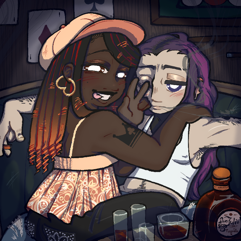 ghostly_ebbon's tweet photo. "👑 I'm a gangsters wife ♣ to an ♠ anybody killer🤭"
version w and w/o shading https://t.co/bvEW7MGh2H