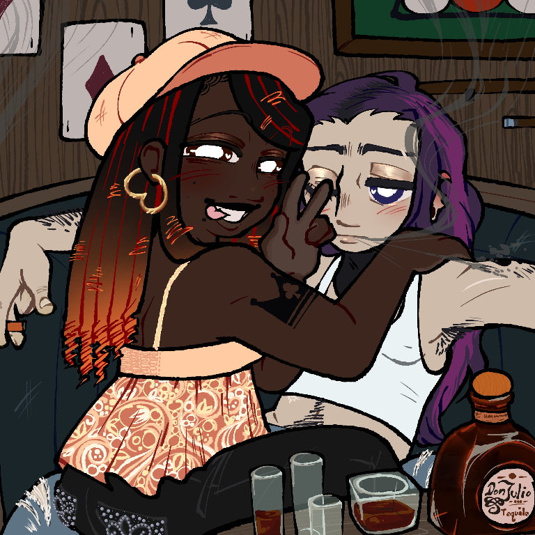 ghostly_ebbon's tweet photo. "👑 I'm a gangsters wife ♣ to an ♠ anybody killer🤭"
version w and w/o shading https://t.co/bvEW7MGh2H