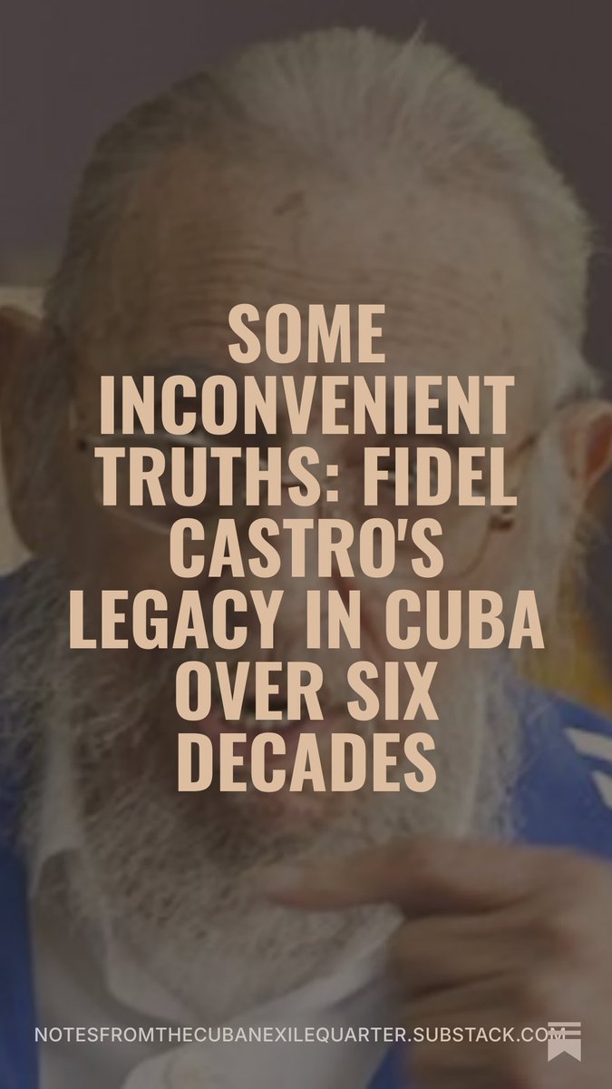 johnjsuarez's tweet photo. Some Inconvenient Truths: Fidel Castro's legacy in Cuba over six decades
#ForgetFidel #100AñosConFidel #MalNacido #FidelCastro #FidelEsFidel #UnAsesino #FidelIsFidel #SOSCuba #FidelMalNacido #PatriaYVida #Cuba
https://t.co/jlYkQaF7RI https://t.co/iETwbyjXHm