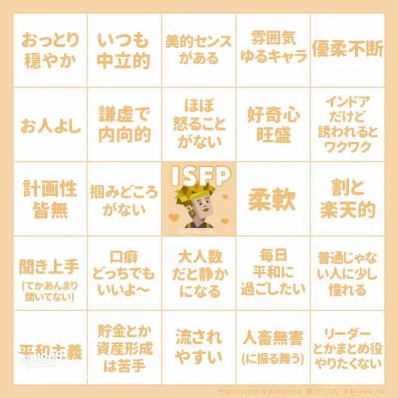 mutter_er's tweet photo. やっと一昨日、やりまして
ISFPでした✌️ https://t.co/hqPUuqLOez