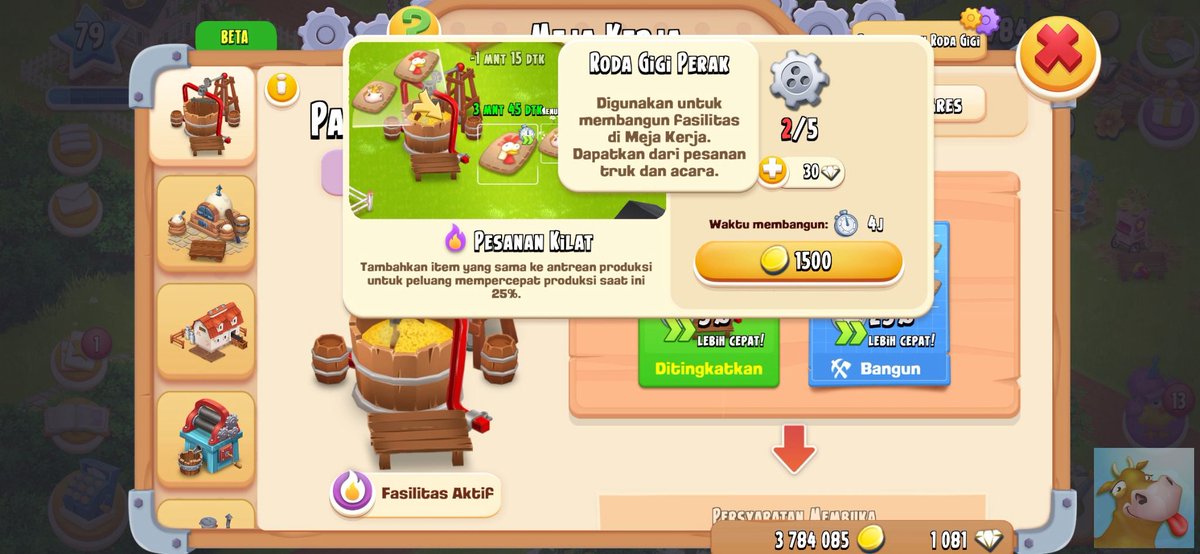 basehayday's tweet photo. hay! guys wta, ini kan aku mau upgrade ke level 2 tapi kan syaratnya harus bangun fasilitas dulu. nah buat bangun fasilitas pesanan kilat disitu ada roda gigi perak sama koin 1500. ini maksudnya cara bangunnya harus pake koin + roda gigi atau bisa milih salah satu?

gw pusinkkkkk https://t.co/AvGZaGl2ZF