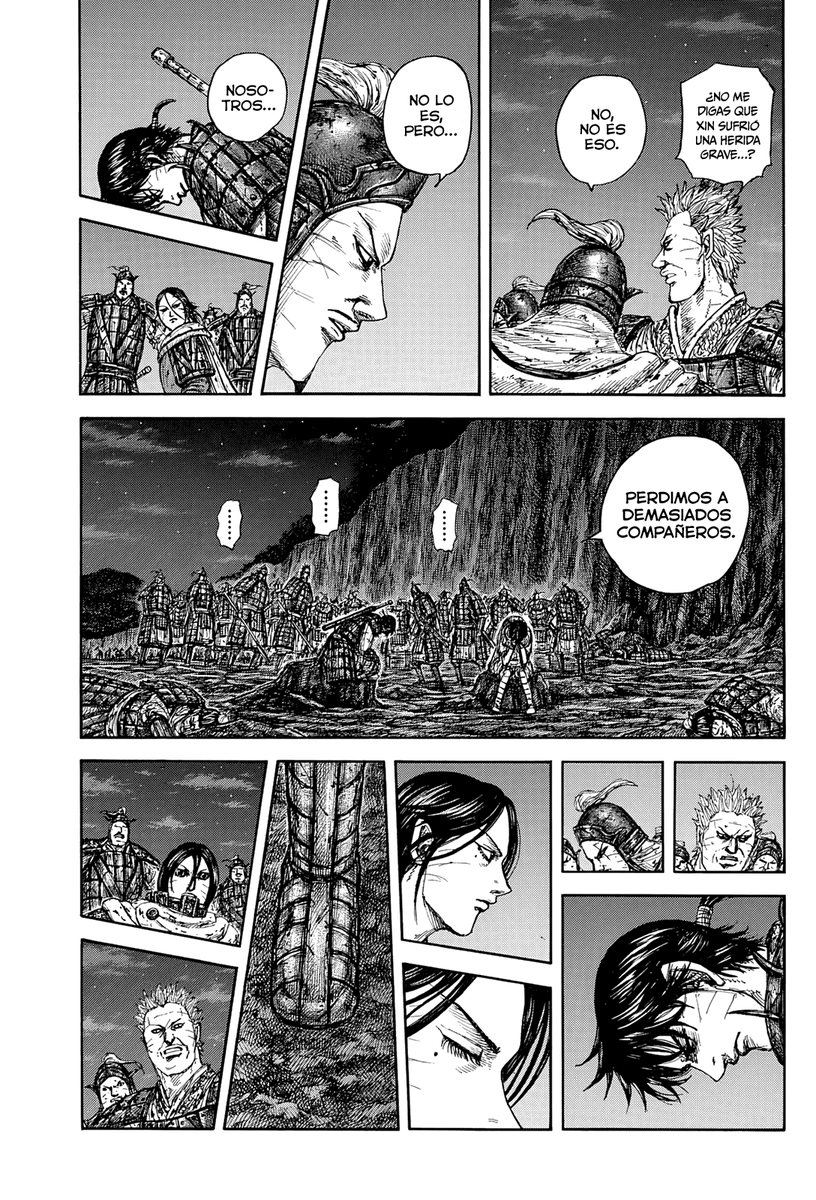 JDanimanga's tweet photo. Gran capítulo. Nos muestra esa confianza infinita que Zheng le tiene a Xin, lo que emociona bastante. Por otro lado, es uno de los momentos más bajos de Xin y toca ver cómo salen de esta. Pero como siempre, la mentalidad de Xin es muy positiva y mejora la moral.  Hype #Kingdom884 https://t.co/tz64757G2u