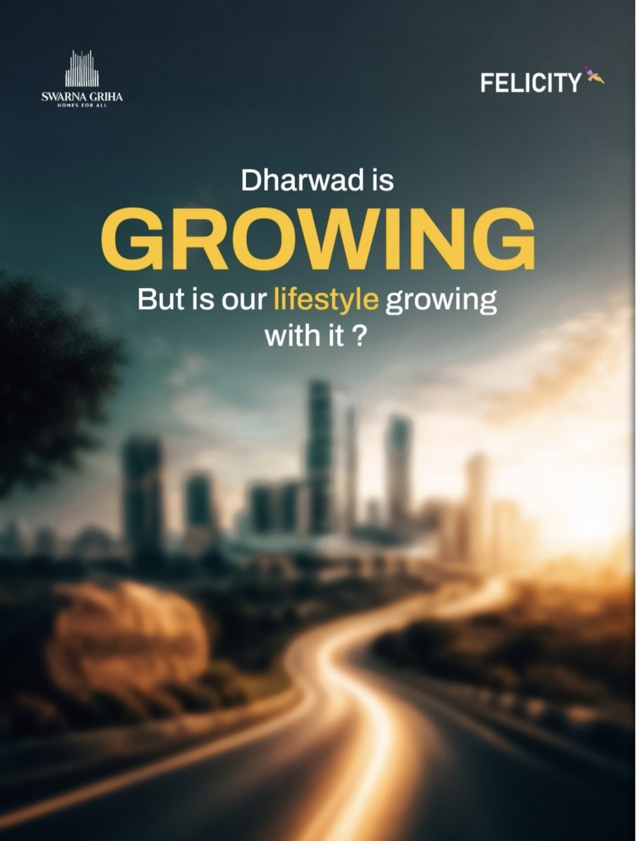 DHARWADTIMES's tweet photo. #Dharwad is growing ,

Let's upgrade lifestyle with luxury apartment with global brands shopping mall .

#Felicity #Vistara https://t.co/Mz1tBK6GgO