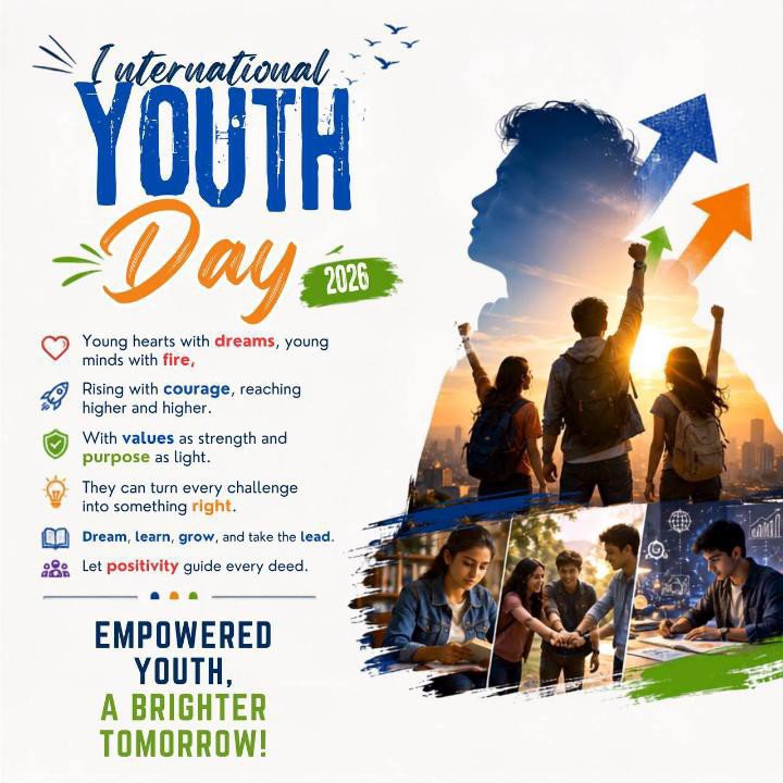 preet70906's tweet photo. On #InternationalYouthDay2026, let’s inspire young minds to choose positivity, serve humanity, embrace education, and become responsible changemakers. Saint Gurmeet Ram Rahim Ji’s message encourages youth to build a brighter future together. 🌟✨
 #InternationalYouthDay https://t.co/PGEGuERDBD