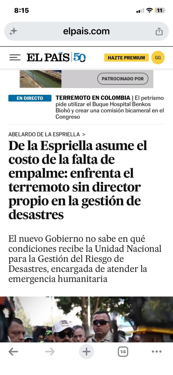 guillogonzale12's tweet photo. Tal parece que de la Espriella va a ser peor de lo que imaginamos. Por la prepotencia no hizo empalme y no sabe manejar la Unidad de Gestión de Riesgos y por ceguera sólo aceptará, si llega, ayuda de Estados Unidos, país del cuál es él ciudadano. https://t.co/JVybjLDfHI