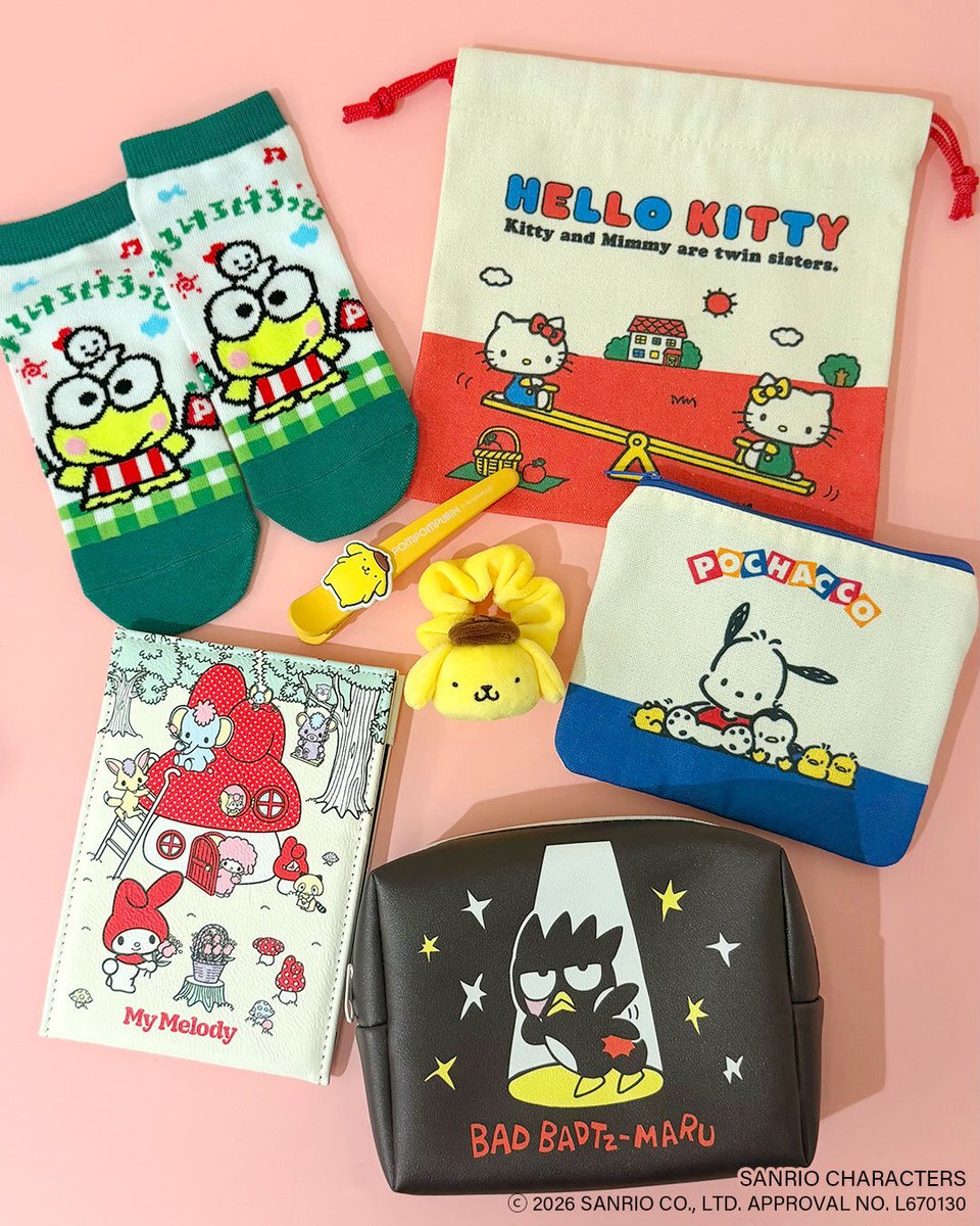 390tenjin's tweet photo. ／
本日より店頭販売スタート❕
『#サンリオキャラクターズ』限定アイテム🍒 ᐝ
＼

90年代風のレトロデザインがカワイイ！
見ているだけでもきゅんとしちゃう💭💕
ボリュームたっぷりの全78アイテム🎶✨

ALL 390円（税込429)
店頭にてご覧くださいませ🌼 https://t.co/tZsj8hvEhp