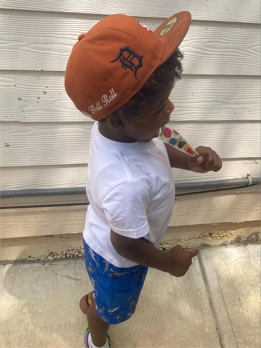__UncleTy's tweet photo. My son be walking around like he a lil made boy https://t.co/ZTOJTiOalM