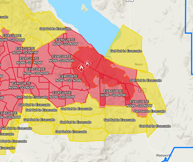 991FMTalk's tweet photo. EVACUATION WARNING UPDATE! The Area Around The #StallionFire Has Been Expanded! The Updated Map Is Pictured Here! Be Ready To Go The Moment You Are Told To Leave. Be Sure To Pack Important Papers And Medications. Also Get As Much Video Of Your Belongings As You Can. https://t.co/mhe4Mex22f