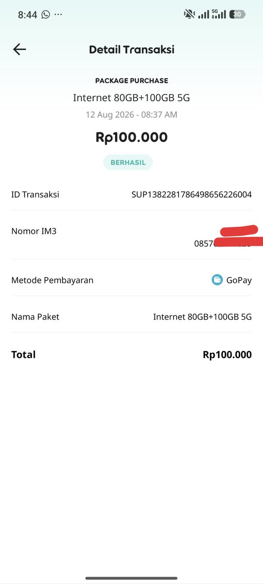 vonisz's tweet photo. min knp transaksi gak ada cashbacknya padahal pas mau co ada tulisan cashback kalo pake gopay???? @CareIM3 @indosatim3 

ah nyesel transaksi pake im3 https://t.co/pmn5KuTbjK