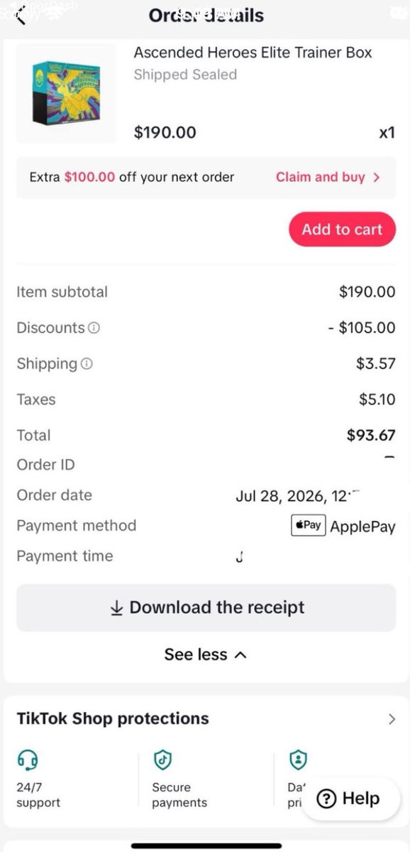 UmbreonAlerts's tweet photo. 🚨 ATTENTION Pokémon Collectors! 🚨

👀 Never had TikTok Pro before?

💰 Want to learn how to get up to $100 OFF EVERY DAY to redeem on Pokémon cards, ETBs, booster boxes, and more? 🎉🔥

📩 Drop a “🔥” in the comments or send me a DM, and I’ll show you how! ⚡🎁 https://t.co/n1HlM46Ig1