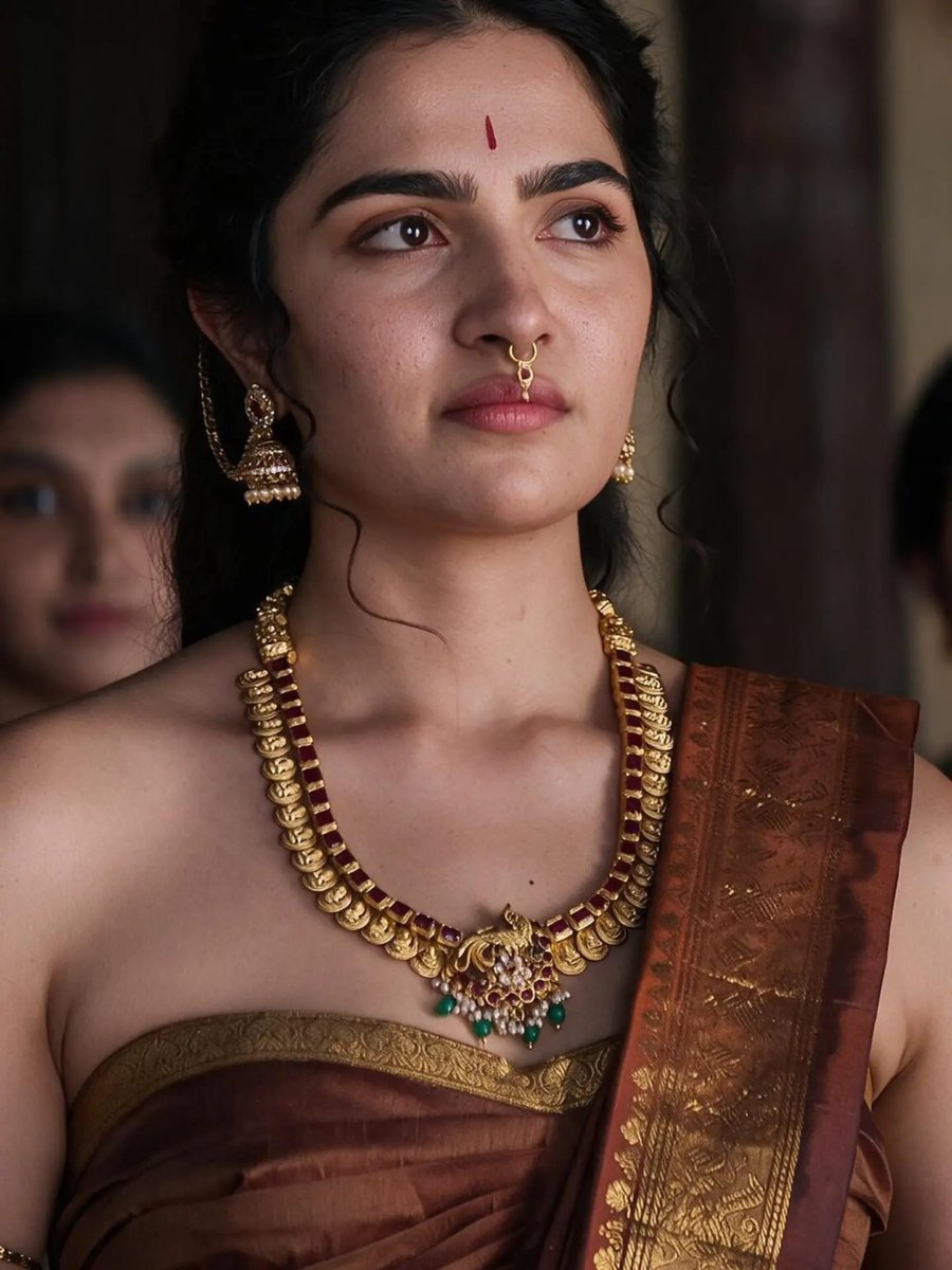 StarGalaxyHQ's tweet photo. Rukmini Vasanth looks like she belongs in a story that was written long before the camera arrived. https://t.co/U0Emhgyxy7