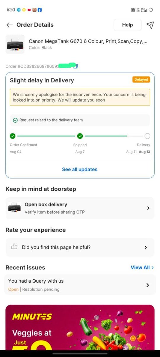 RjAnkit11's tweet photo. @Flipkart @flipkartsupport @jagograhakjago 
@PMOIndia @CMOfficeUP @GyanTherapy @technicalgruji @ManojSaru 
Flipkart ke sath bahut hi ganda experience ho raha hai aisa maine kabhi socha nahin tha 4 Aug  ko order Kiya Gaya product 8 August ko aana tha Lekin.........😩 https://t.co/5DfXCmIH0o