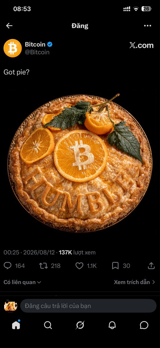 ArchXpi's tweet photo. “HUMBLE” trên bánh chính là từ “humble pie”.
Đây là thành ngữ tiếng Anh nổi tiếng: “eat humble pie” nghĩa là ăn bánh khiêm tốn  phải thừa nhận mình sai, hạ mình xin lỗi, hoặc chịu nhục vì đã kiêu ngạo sai lầm trước đó.
Giống như những kẻ coi thường Pie https://t.co/UTTg92Foeh