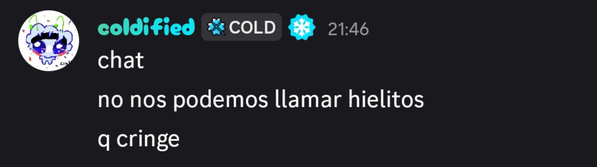 Hongguitohq's tweet photo. coldi
no nos importa vamos a seguir siendo hielitos
gracias https://t.co/76Th2kOZMi