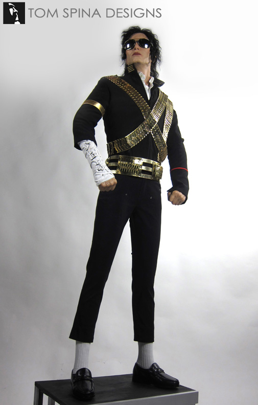 TomSpinaDesigns's tweet photo. To provide context for some original attire worn by the legendary #MichaelJackson, we created a wax museum-style likeness including realistic acrylic eyes. Looking for a custom mannequin? Reach out through https://t.co/qo2UV4ASDB.
#TomSpinaDesigns #CustomMannequin #display https://t.co/U7uq1gTckG
