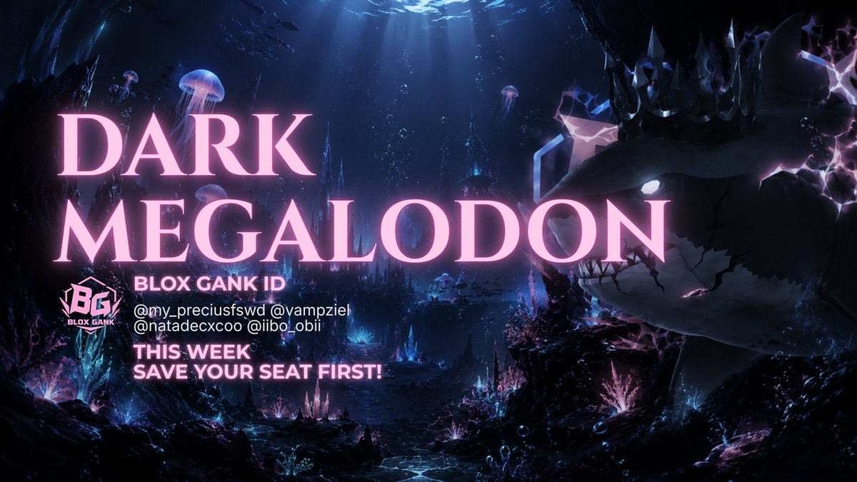 bloxgank's tweet photo. GALATAMA EDISI #7 SEGERA DIMULAI! 

🏆 HADIAH 
🥇 Juara 1 — Galxsy Egg 3 x
🥈 Juara 2 — Galaxy spin 3 x 
🥉 Juara 3 — FREE PTPT 24 JAM (1 Slot)

🌑 SPECIAL REWARD
catch Dark megalodon
🎁 REWARD: SHIRO KUNAI ⚔️

https://t.co/2dtnqNjNak https://t.co/00o8zYrZcl