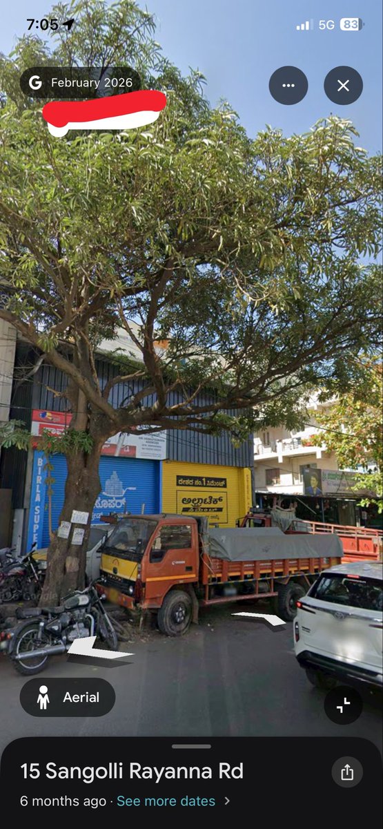 Chiraag01's tweet photo. It has been there on or before February 2026 ,you can see it on google maps . 
@GBA_office @blrcitytraffic @krishnabgowda https://t.co/TszQLgqeKR