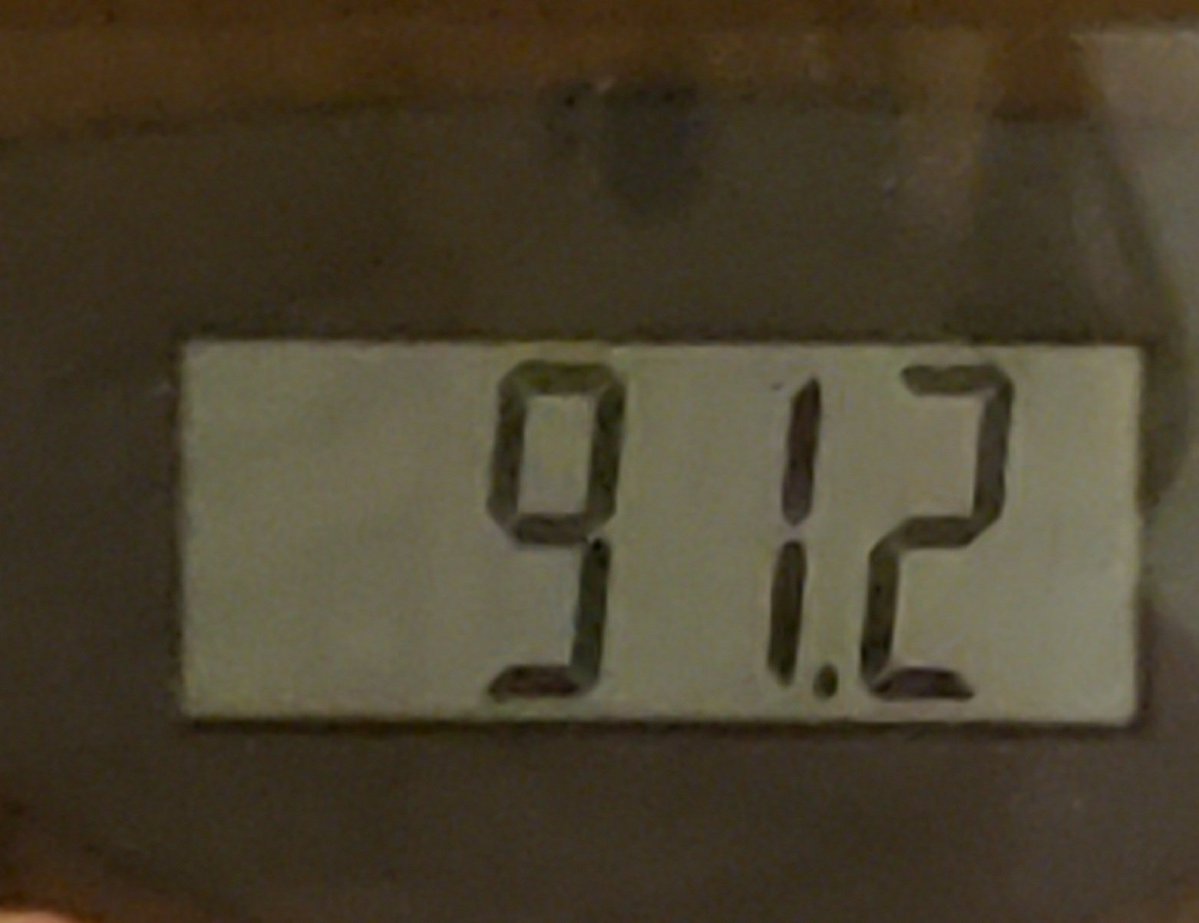 PomPomAisy's tweet photo. I know it's just water weight but oml https://t.co/G97i6T4wHM