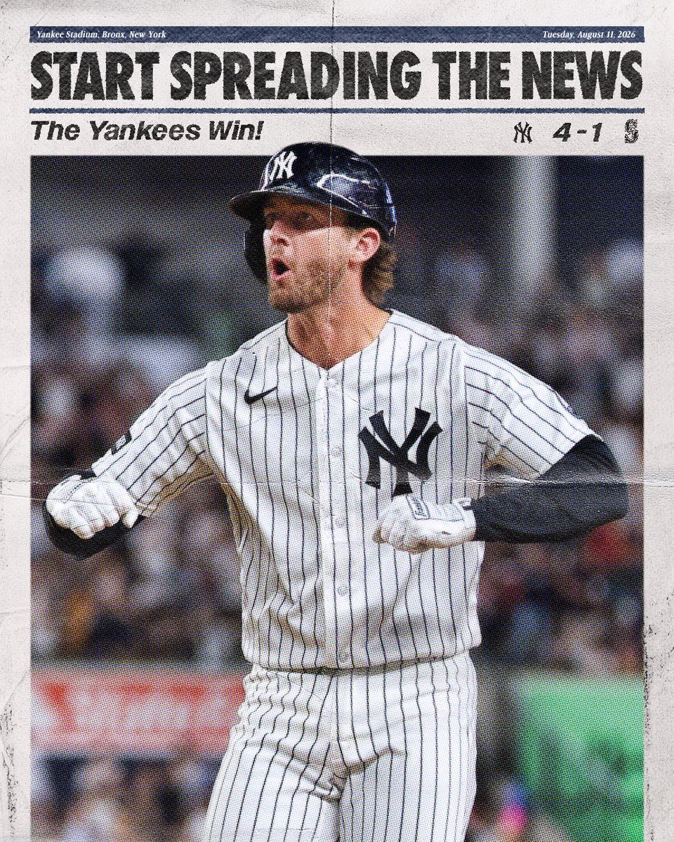Yankees's tweet photo. Starting the Series with a Dub. 

#RepBX https://t.co/oKPGQlXin8