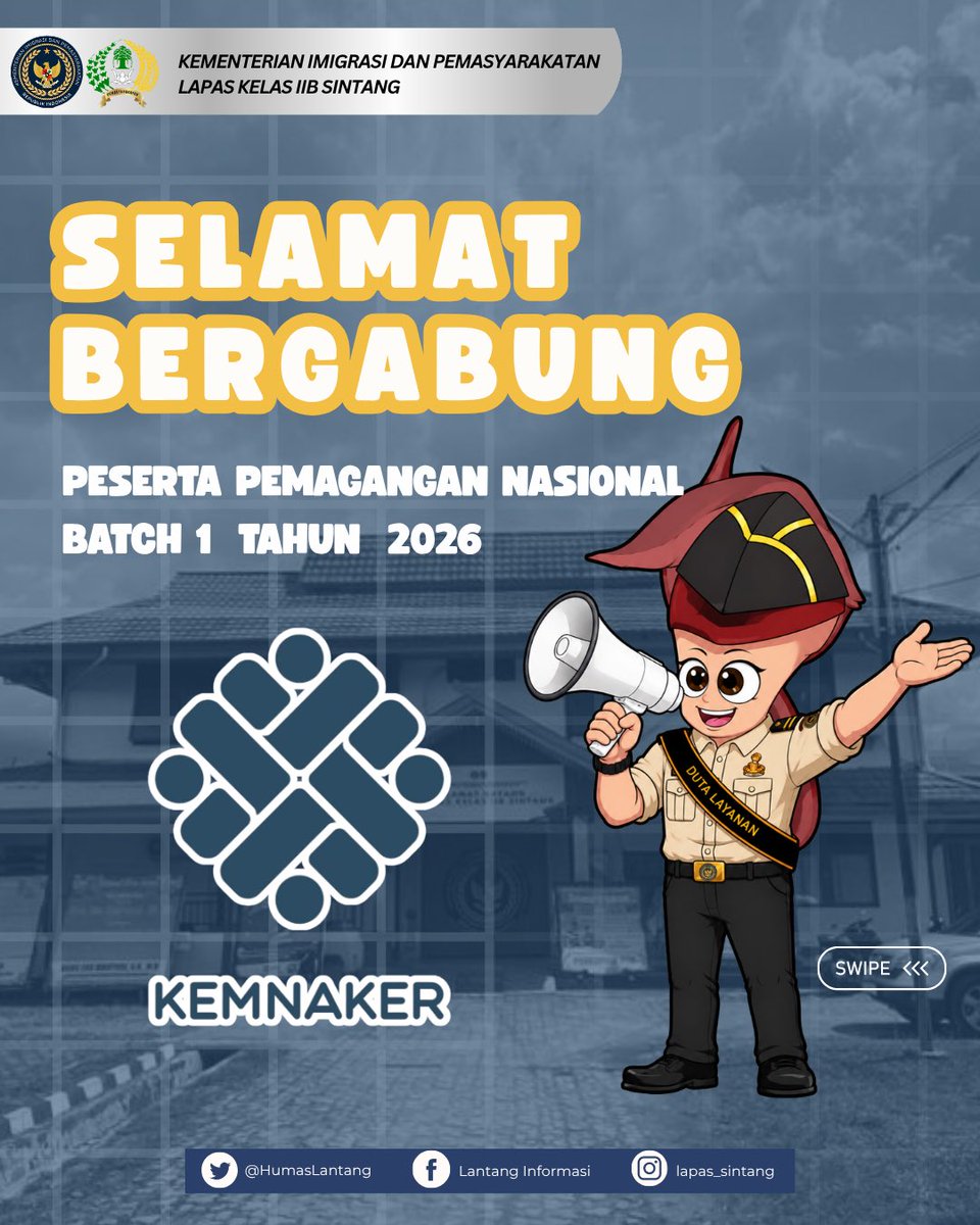 HumasLantang's tweet photo. Selamat datang dan selamat bergabung peserta pemagangan nasional batch 1 tahun 2026 🙌🏻 https://t.co/1g7P2iUUDc