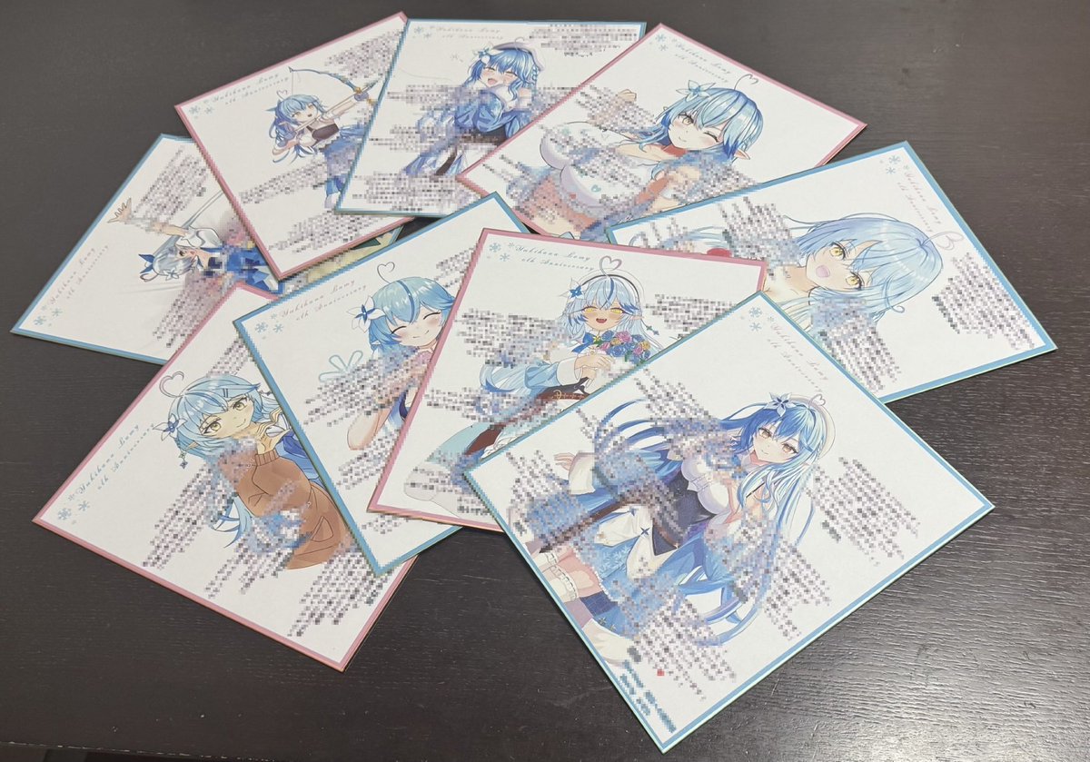 YukihaneYKMN's tweet photo. ラミィちゃん6周年おめでとうございます！

記念に「ラミィちゃんオリジナル楽曲モチーフのイラストに寄せ書きメッセージを入れた色紙」を送らせていただきました！

雪民のみんなで楽しく制作できたかと思います。

ラミィちゃん愛してる！！
ラ　俺　誇　！　！

#雪花ラミィ6周年 https://t.co/VOuw3x24Ac