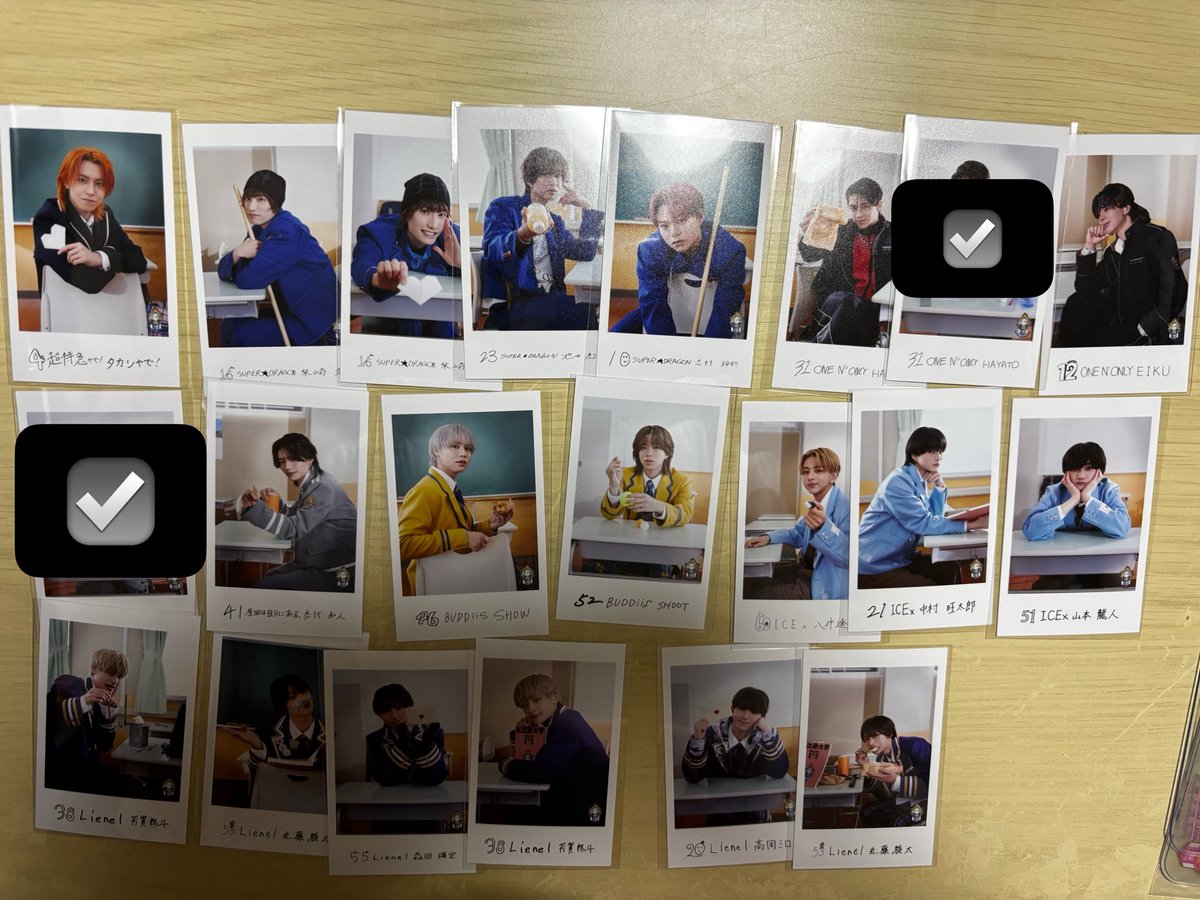 y_children5's tweet photo. EBiDAN THE LIVE 2026 エビライ グッズ 交換 ミニフォト 隣の席セット 

【譲】 画像
【求】ユーキ(左右)  ＞田中雅功(前左)＞筒井俊明(前右)

8/15,16エビライ
都内手渡し(要相談)
郵送📮
お気軽にお声掛けください！ https://t.co/6gT0CDwfl0