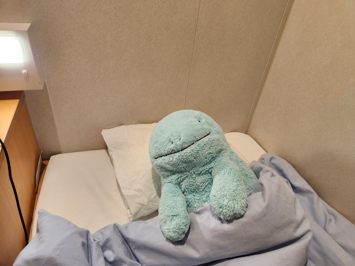 nuotantanmen's tweet photo. ヌオーちゃんさん、はじめてのフェリー https://t.co/HBWNQcY5cL