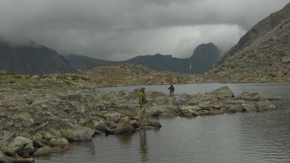 BPFlyfishing's tweet photo. Weather pushed us off the mountain from the high lake we'd targeted.  There were still plenty of beautiful little goldens to be caught in the stream below.

-Wind River Range, WY

#flyfishing #flyfishingadventures #flyfishinglife #backpacking #goldentrout #windriverrange https://t.co/uSDbmb5hJt