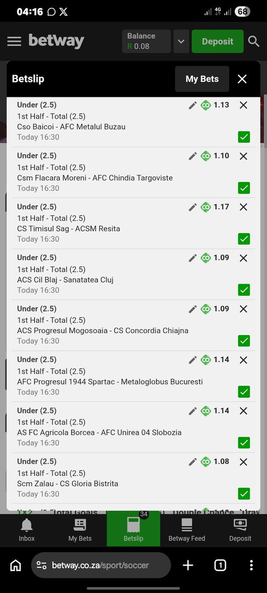 TManaga1273's tweet photo. 1st half under 2.5 goals,I told you not to sleep on this market 🤞 
BW68479795

Under 5.5 goals,another dangerous market 🤞 
BW68479879

Over 0.5/1.5 goals 
BW68479980 https://t.co/V5aAs9MuE1
