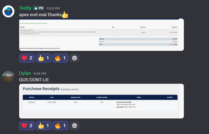 propfirms_net's tweet photo. 🎊5X APEX 150KS WINNERS🎊

We just announced all winners of the 5x 150k Apex account giveaway in our free discord!👇

We actually ended up giving away 6!

We are doing the same with 10X TRADEIFY SELECT ACCOUNTS ON SUNDAY!

HERES HOW TO ENTER: https://t.co/GNVOff29wo

 🔗https://t.co/jjJBIpjv6I🔗