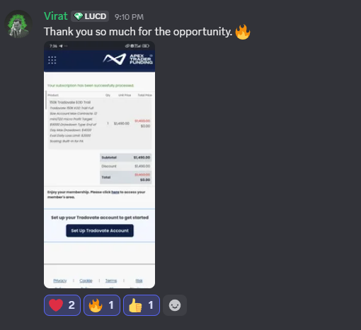propfirms_net's tweet photo. 🎊5X APEX 150KS WINNERS🎊

We just announced all winners of the 5x 150k Apex account giveaway in our free discord!👇

We actually ended up giving away 6!

We are doing the same with 10X TRADEIFY SELECT ACCOUNTS ON SUNDAY!

HERES HOW TO ENTER: https://t.co/GNVOff29wo

 🔗https://t.co/jjJBIpjv6I🔗