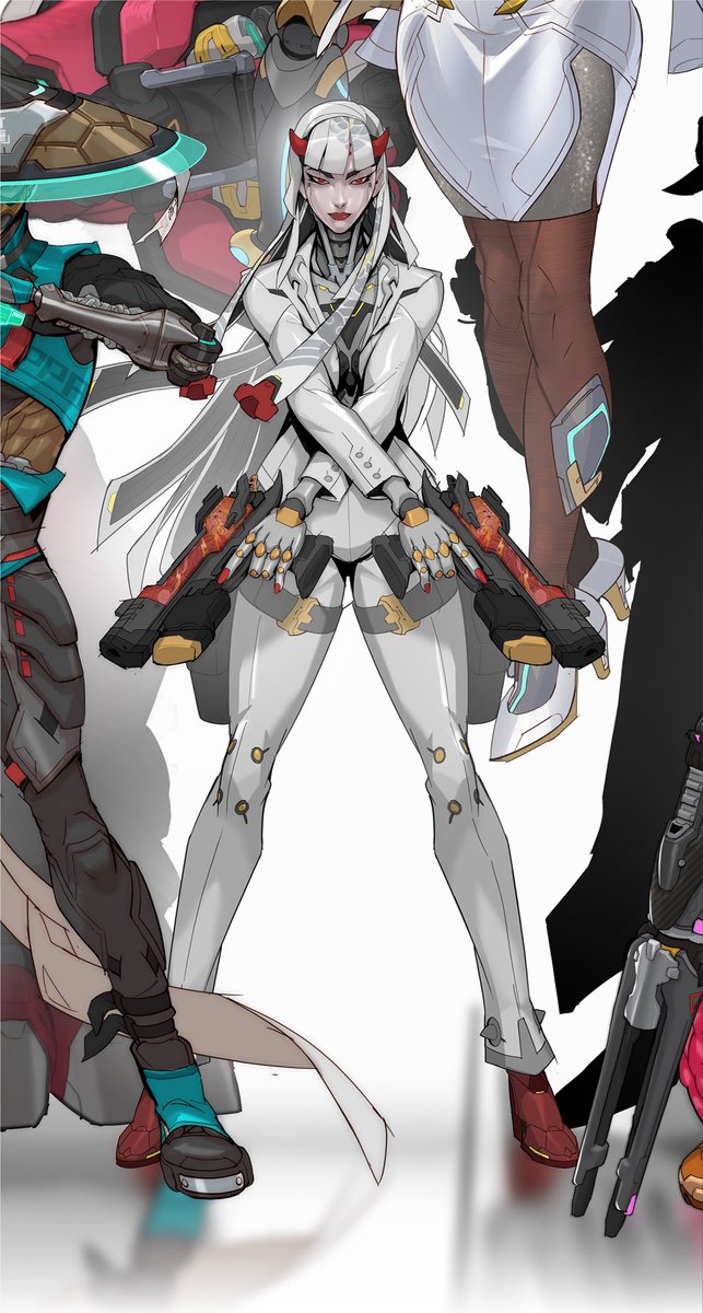 ShionUpdates's tweet photo. ‼️2026 Hero Lineup featuring SHION! 

At long last we have gotten the silhouette lineup featuring our favourite omnic diva SHION! 🏍️ https://t.co/mTp8Klf0nY
