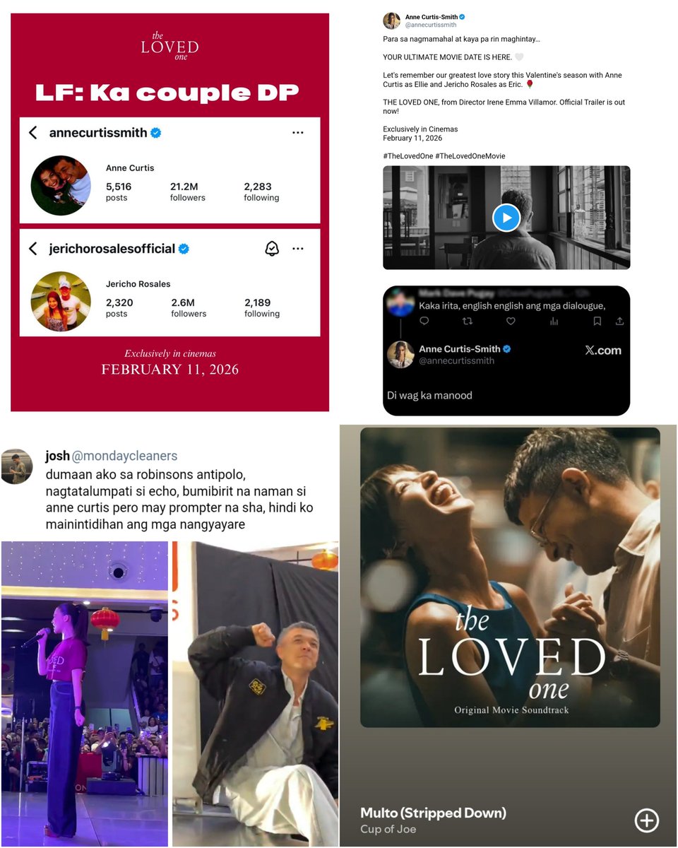 acshfan's tweet photo. "the loved one" promo in a nutshell:

- lead stars and their 'couple' dps on insta
- di wag ka manuod!
- anne as anne, echo as quezon in a mall show
- ang damdamin kohhh woaaah oOOoahH https://t.co/UhCWYfpezo