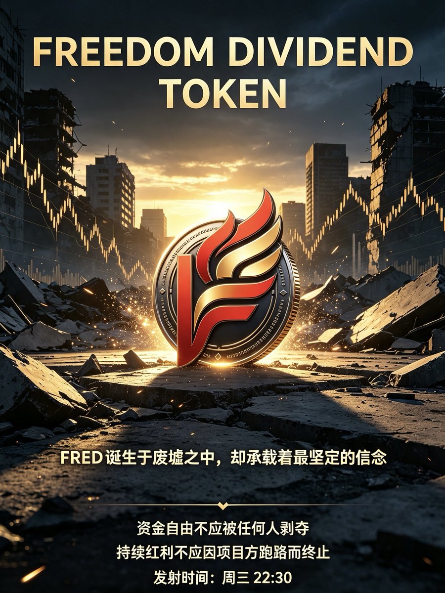 FRED_CTOS's tweet photo. 12 HOURS.

A community token with real Tslab backing.
A liquidity pool with actual stock exposure.
A freedom dividend that pays.

Today, everything changes.

⏳ 12:00:00

#FRED #FreedomDividend #CTO #RWA https://t.co/ajujQxflGf