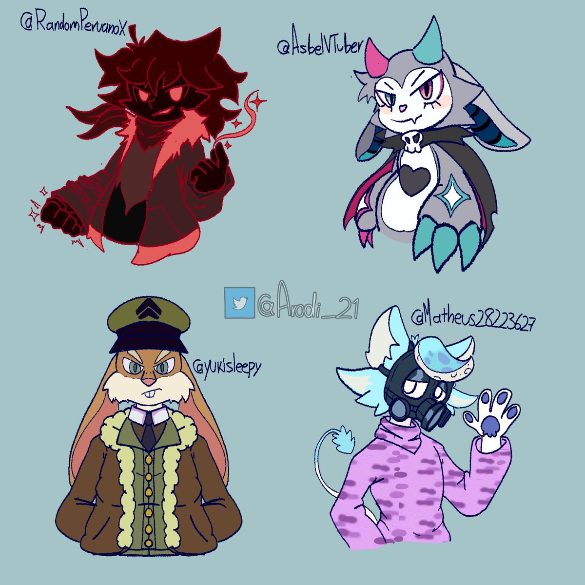 arodi68185's tweet photo. Octava tanda de dibujitos para:
@RandomPeruanoX 
@AbselVTuber (otra vez lo escribir mal)
@yukisleepy_ 
@Matheus28223627 
Espero que les gusten. https://t.co/OabW6jkg5e