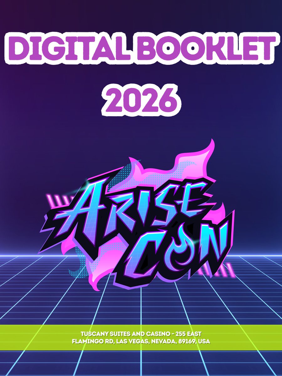 AriseCon's tweet photo. OUR ARISE CON GUIDE HAS ARRIVED!

The official 2026 Booklet is out now! We’ve updated our venue layout, so pop over to the link in comments to check out the revised map and full schedule before con weekend!

#animeconvention #animecon #arisecon https://t.co/WSFCv3J3vK