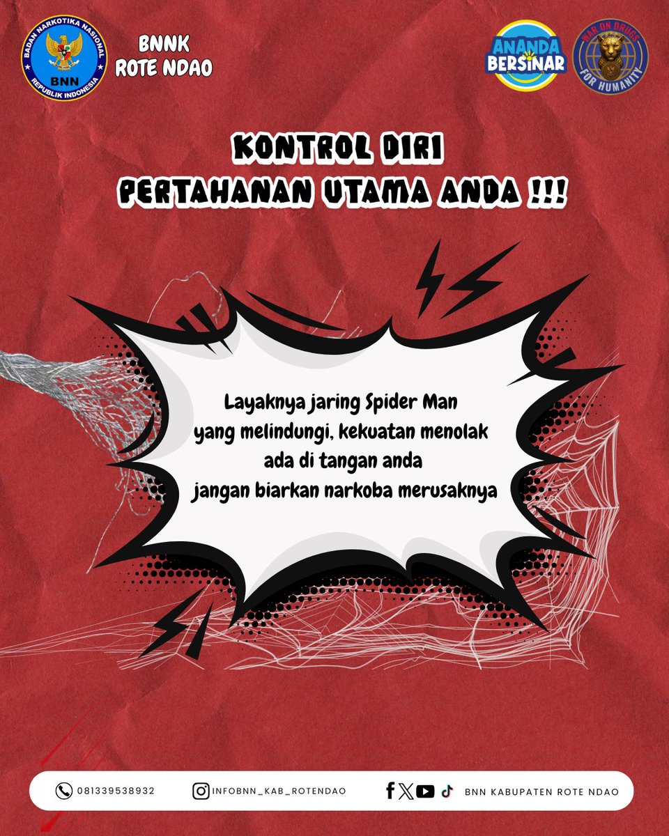 BnnkRote's tweet photo. Penasaran apa yang ingin ditangkap oleh jaring Spider Man ini? 🕸️🤔

​Bayangkan jaring pahlawan super ini adalah perlindunganmu. Jaring ini dirancang khusus untuk menangkap sesuatu yang sangat penting. Geser untuk menemukan apa yang harus kita lindungi! 

#warondrugsforhumanity https://t.co/NTpU7fBKSr