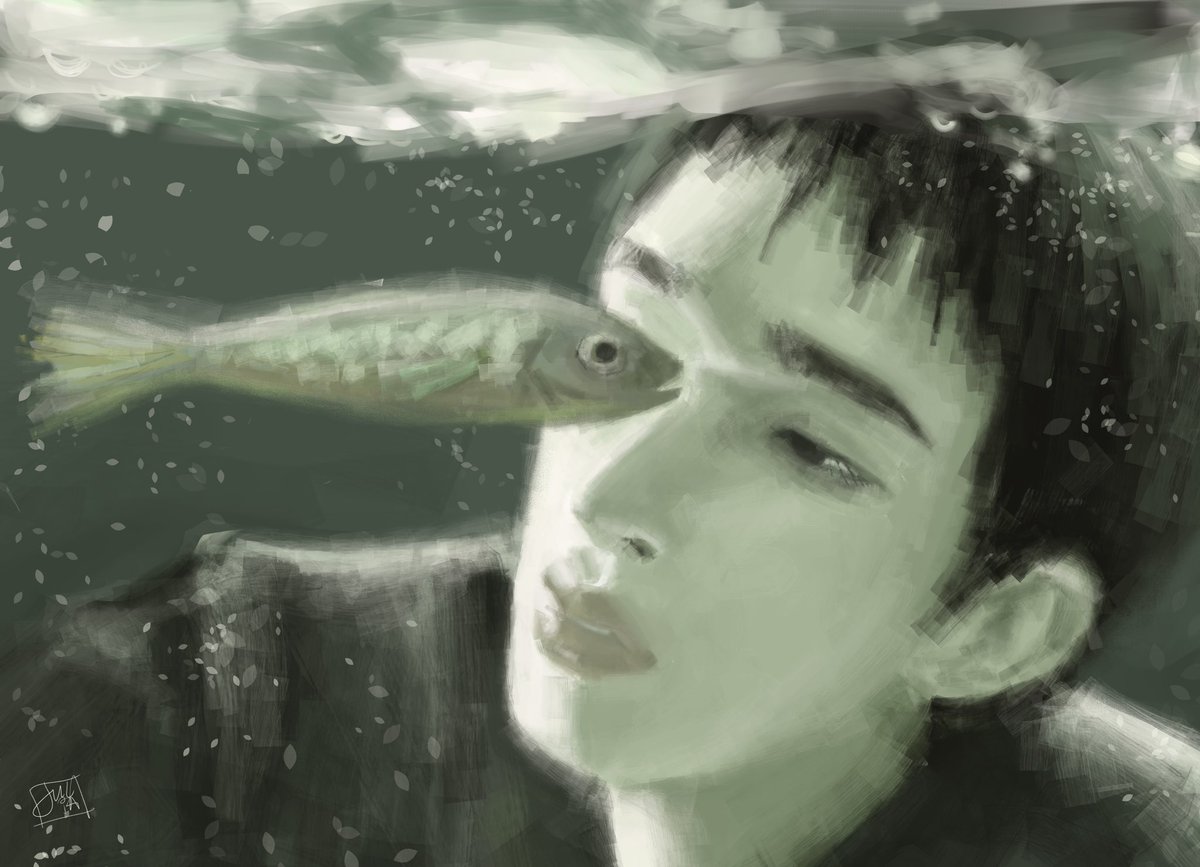 apophemus's tweet photo. 👁️🐟 (repost!) (the hand was bothering me) https://t.co/XSQ3HirYUk