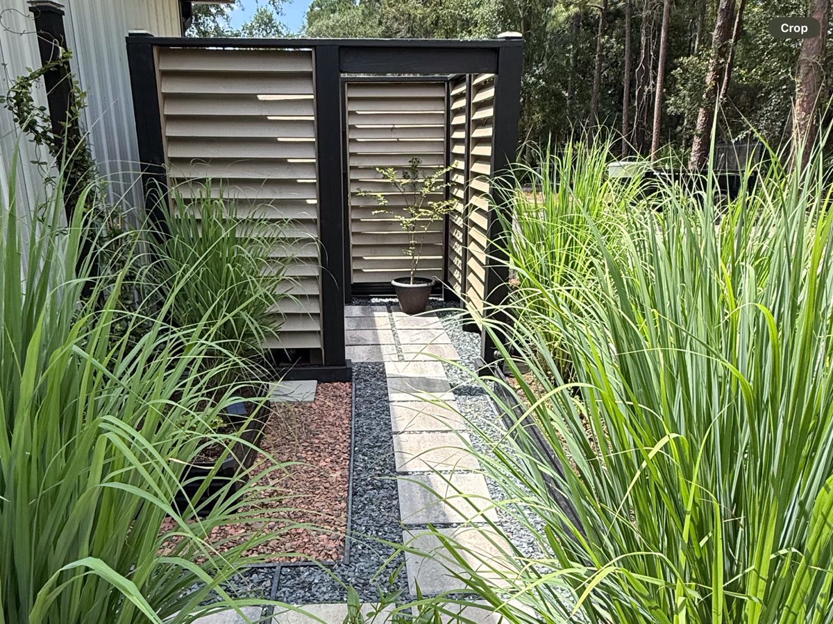 OutdoorShower2's tweet photo. My outdoor shower I’m just finishing.  💪 

Home Sweet Home on 3 private acres…Georgia. 

Start your plans today! 

#Shower #outdoor #cozy #simple #Inviting #Secluded #Serene #clean #unique #Nature #naked #nudist #Relaxation #sexy #Refreshing #Private #Functional #creative #build #practical #inviting #dirty #neighbor #Intimate #water #plants #trees #ga