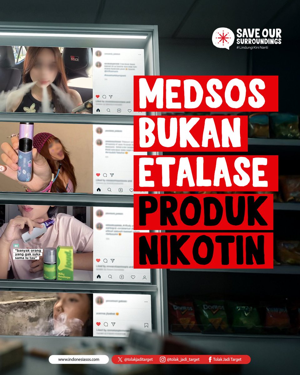 TolakJadiTarget's tweet photo. Kasus youtuber Bigmo yang melibatkan anak dalam mempromosikan produk vape saat live streaming hanya satu dari sekian banyak konten di media sosial yang mengiklankan produk rokok konvensional dan rokok elektronik. https://t.co/tnowimm23y