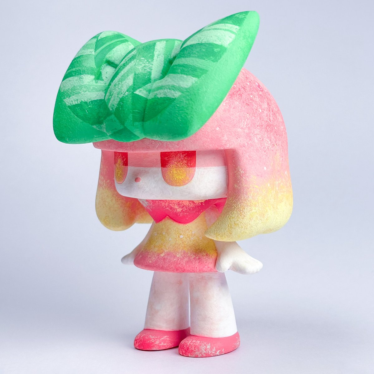 カスタムチヨコソフビ 「Peach」 個展会場にて抽選販売受付中です