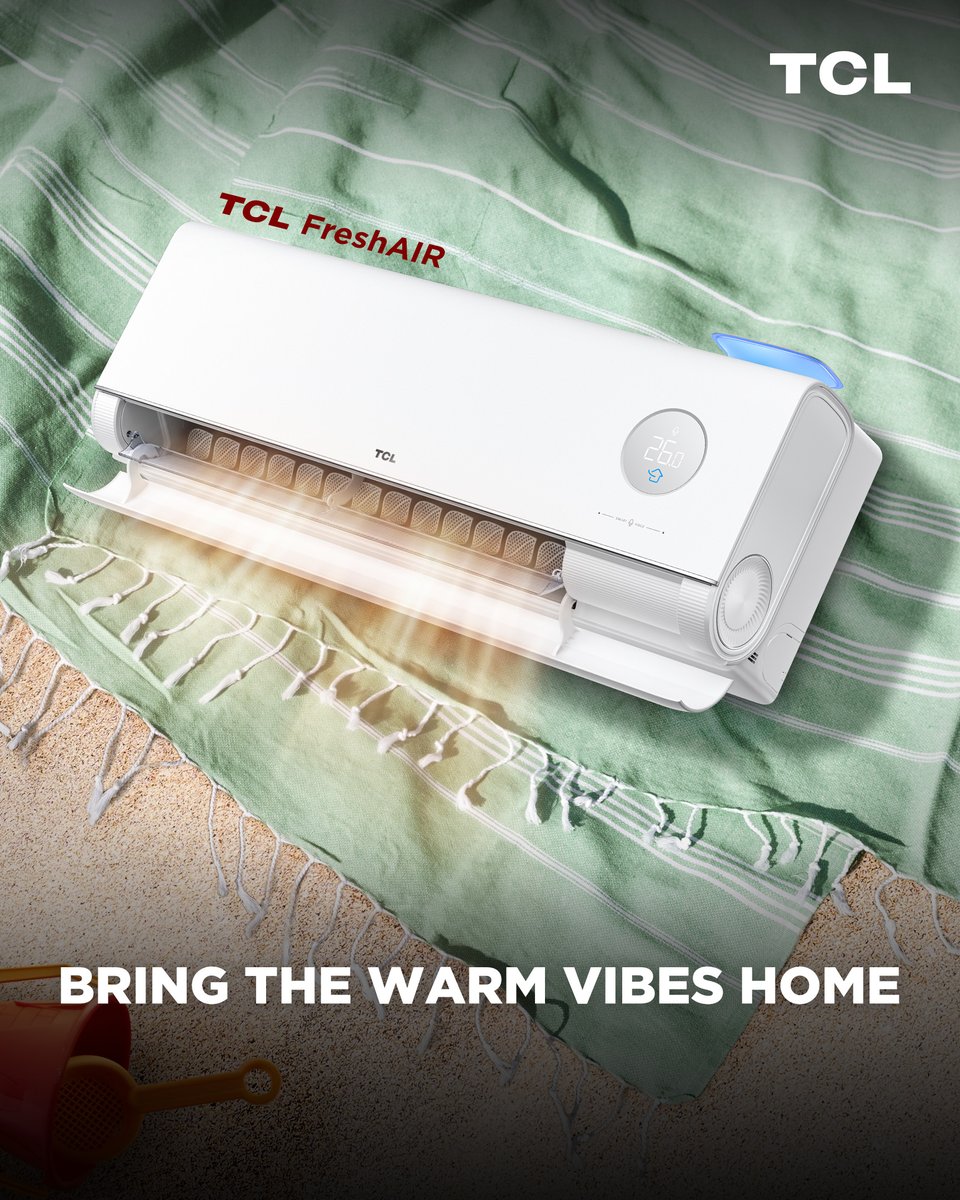 AUTCL's tweet photo. Euro summer from the comfort of home. 😎
The TCL FreshAIR Series preheats its compressor the second you switch on, so it's warming the room in seconds, and holds that heat rock steady even when it's -25°C outside.
#TCL #AirConditioning #Heater #EuroSummer https://t.co/di4SpOyx1t
