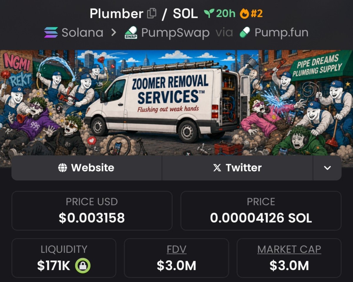 memes_prof's tweet photo. 💎Token : $Plumber
📈Entry: $12k
📊Peak: $3M 
🚀Gain: 250x Profit 
No hype- just early calls , sharp entries, serious profits and great insiders info 
Dm for my Invite link to My Alpha telegram Channel now 

⛓️ #solana #memecoin #cryptoTrading #memecointrading https://t.co/97f9Ov2NcZ