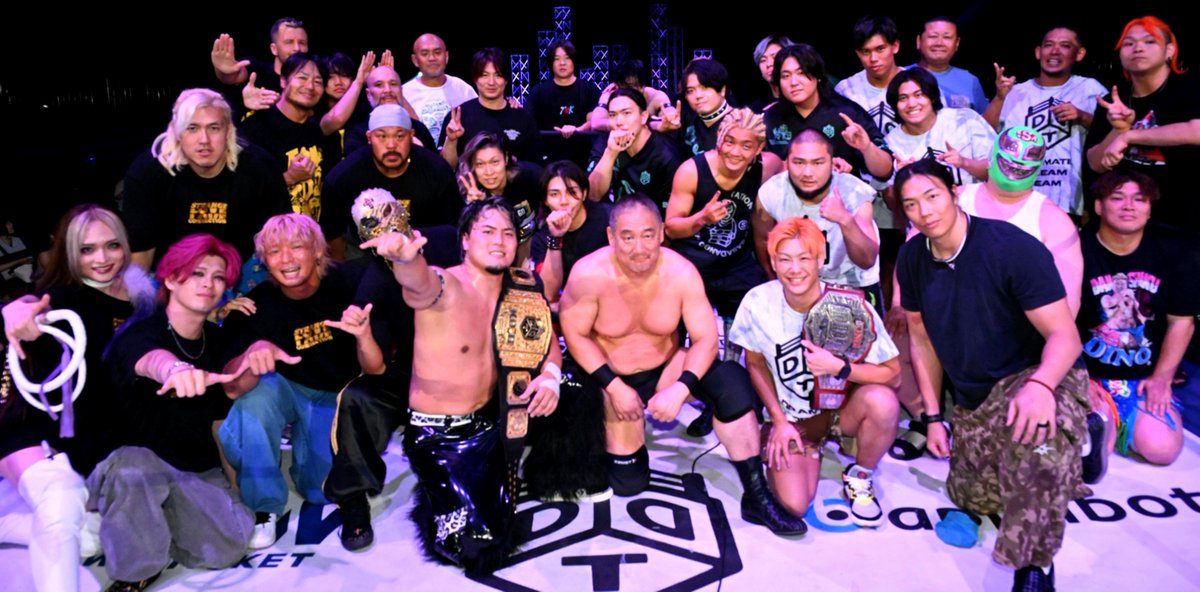 HARASHIMA_DDT's tweet photo. Dramatic Dream Team⭐
#WrestlePeterPan #ddtpro https://t.co/r16vDEbJNy