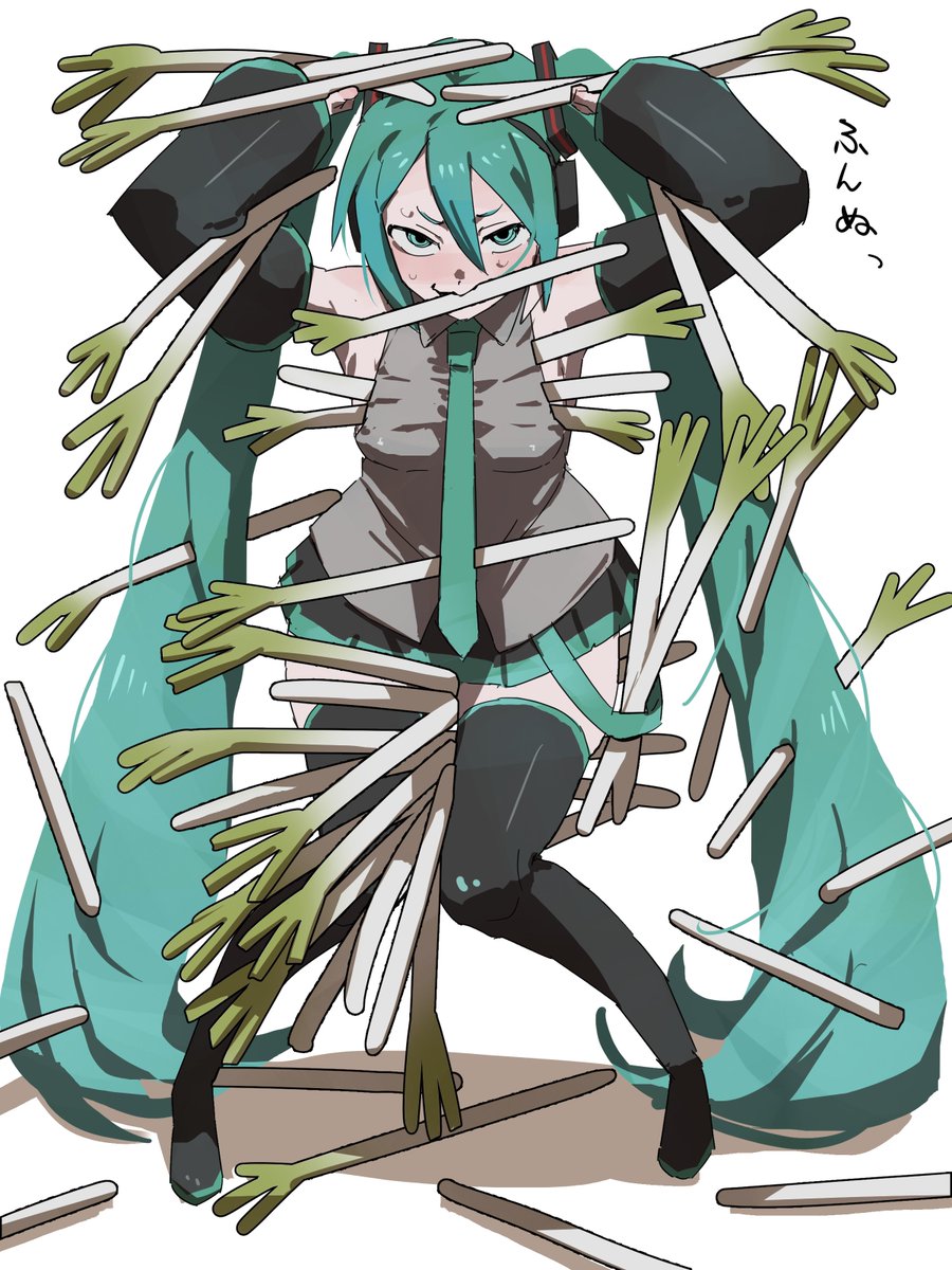 Hayashida_y_o_u's tweet photo. 初音ミクはネギを何本持って踊れるのか？ https://t.co/qpP8MnIiCq