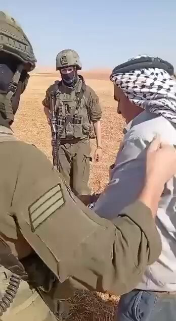 SaveSJarrah's tweet photo. #OccupiedWestBank, 11 Aug 2026
#israeli forces abduct an elderly Palestinian man while grazing his livestock in the Al-Hadidia area of the northern Jordan Valley, northeast of the occupied West Bank.
#NetanyahuWarCriminal #Boycottisrael
#TrumpWarCriminal
#israel Enemy of Humanity https://t.co/hAXJZdIgqd
