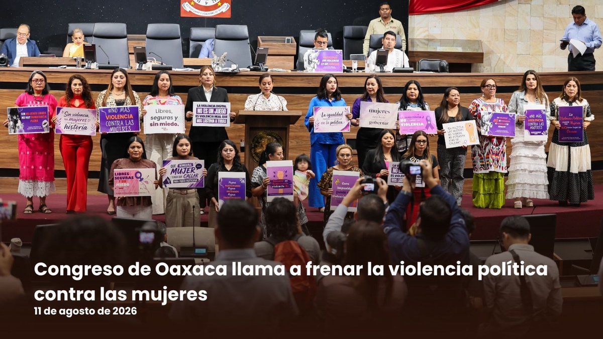 Replica_Tweets's tweet photo. Las #diputadas de #Oaxaca llaman a frenar la violencia política:

Nada dicen de la muerte de Sandra Domínguez, amenazas a Aracely Cruz, del caso de desaparición de Roxana López 

Están más preocupadas para que no las molesten en redes

Y la violencia real que continúe 🤬🤬 https://t.co/3t2FKPndr2