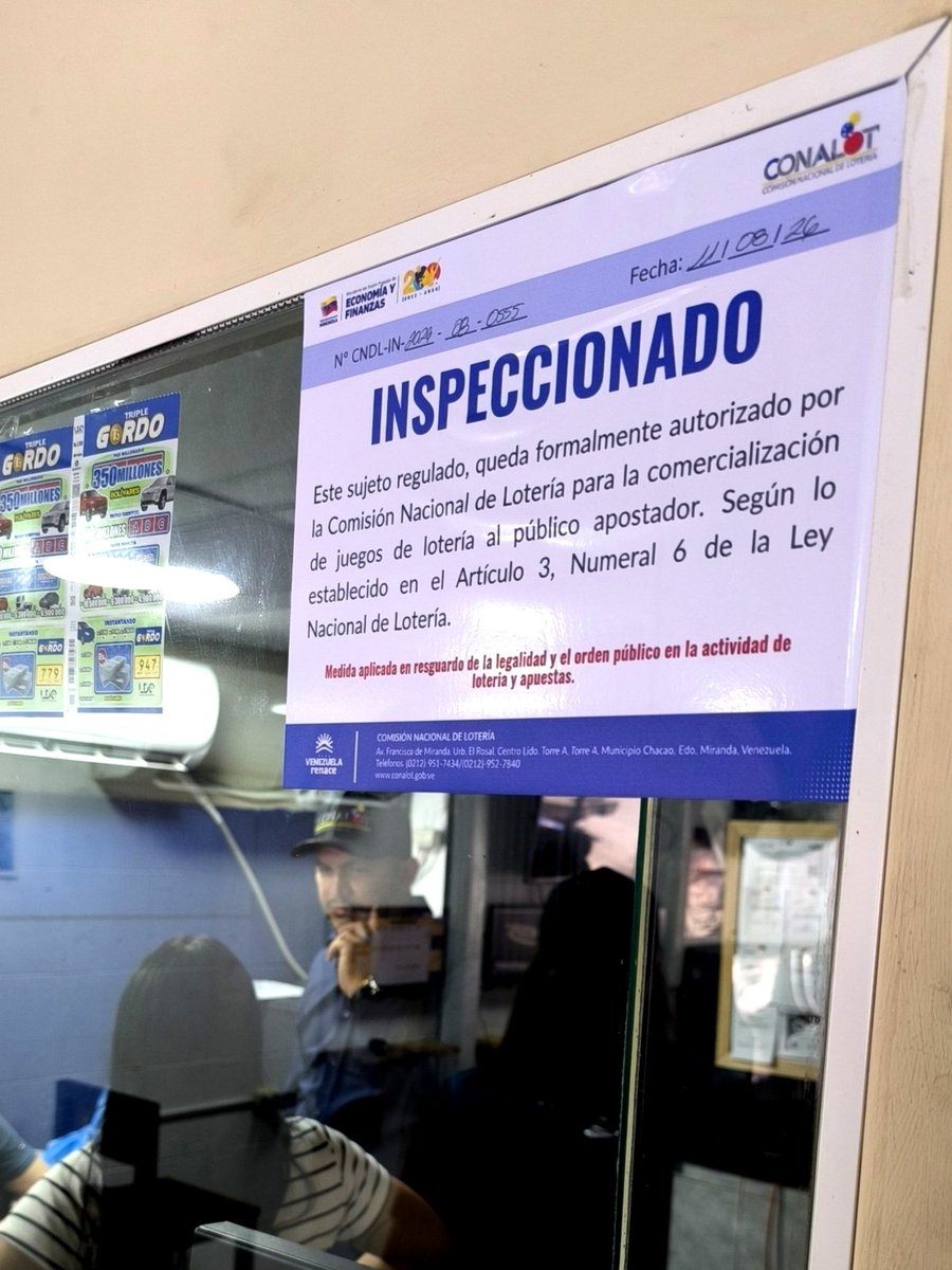 Conalot_ve's tweet photo. @oficialcncve dentro del marco legal correspondiente.

Seguimos comprometidos con el orden y la seguridad de todos los usuarios.

@delcyrodriguezv
@mineconomia_ve

#CONALOT
#CNC
#Fiscalización
#Aragua
#VenezuelaRenace https://t.co/abdjlCsp9N