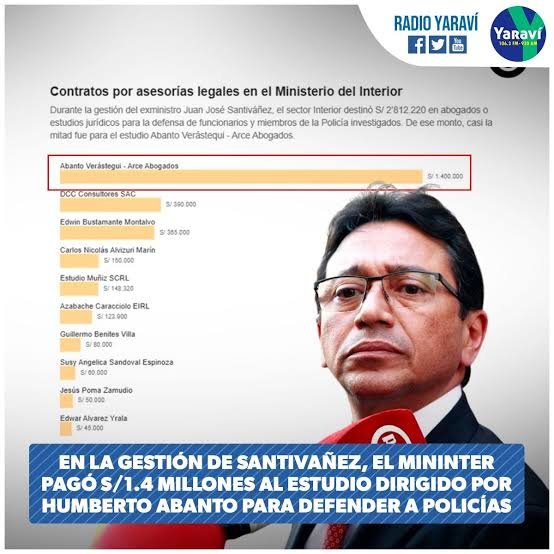 martinfiera's tweet photo. Humberto Abanto cobró por defender a los policías implicados en el " escuadrón de la muerte" (  gestión de Santibañez) un solo caso, la suma de un millón cuatrocientos mil soles, una bicoca para el abogado de la mafia.
Nadie de la DBA dijo algo o se quejó, pero con Arbizú 🙄🤮 https://t.co/whrS71tVIJ